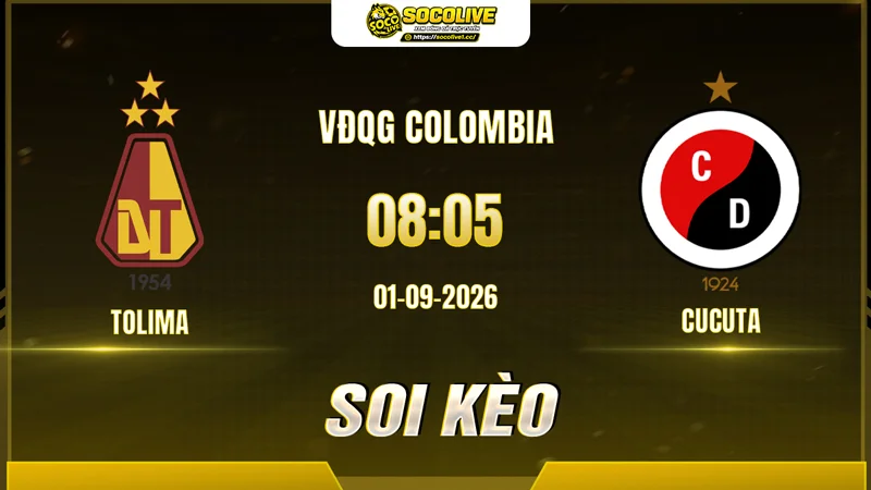 Chuyên gia Socolive soi kèo Tolima vs Cucuta trước giờ bóng lăn Chuyên gia Socolive soi kèo Tolima vs Cucuta trước giờ bóng lăn