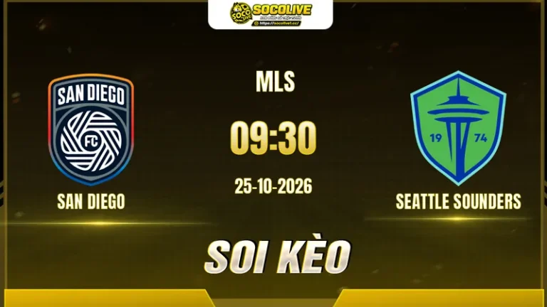 Soi kèo San Diego vs Seattle Sounders, 09h30 ngày 25/10: Khách có điểm